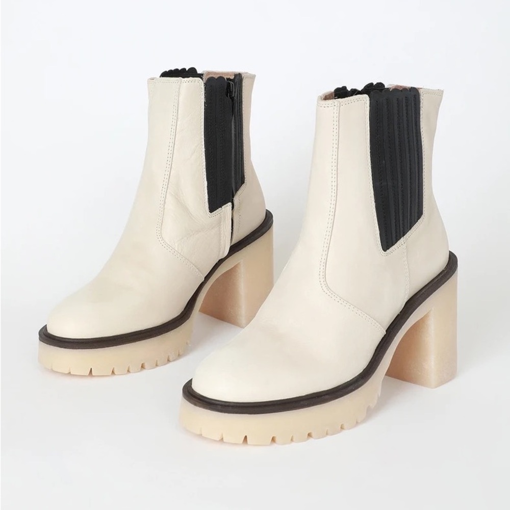 NWT Free People James Chelsea Boot in White